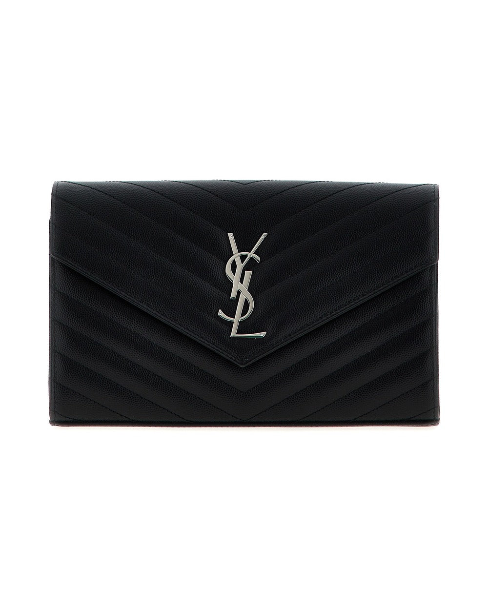 Saint Laurent Black Calfskin Clutch Bag