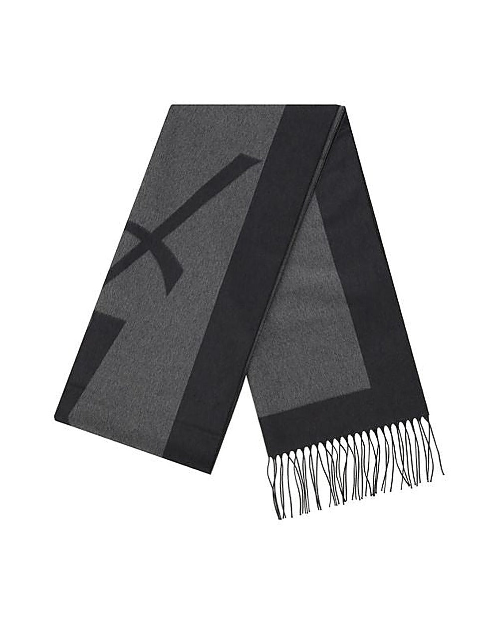 Saint Laurent Gray Silk Scarf