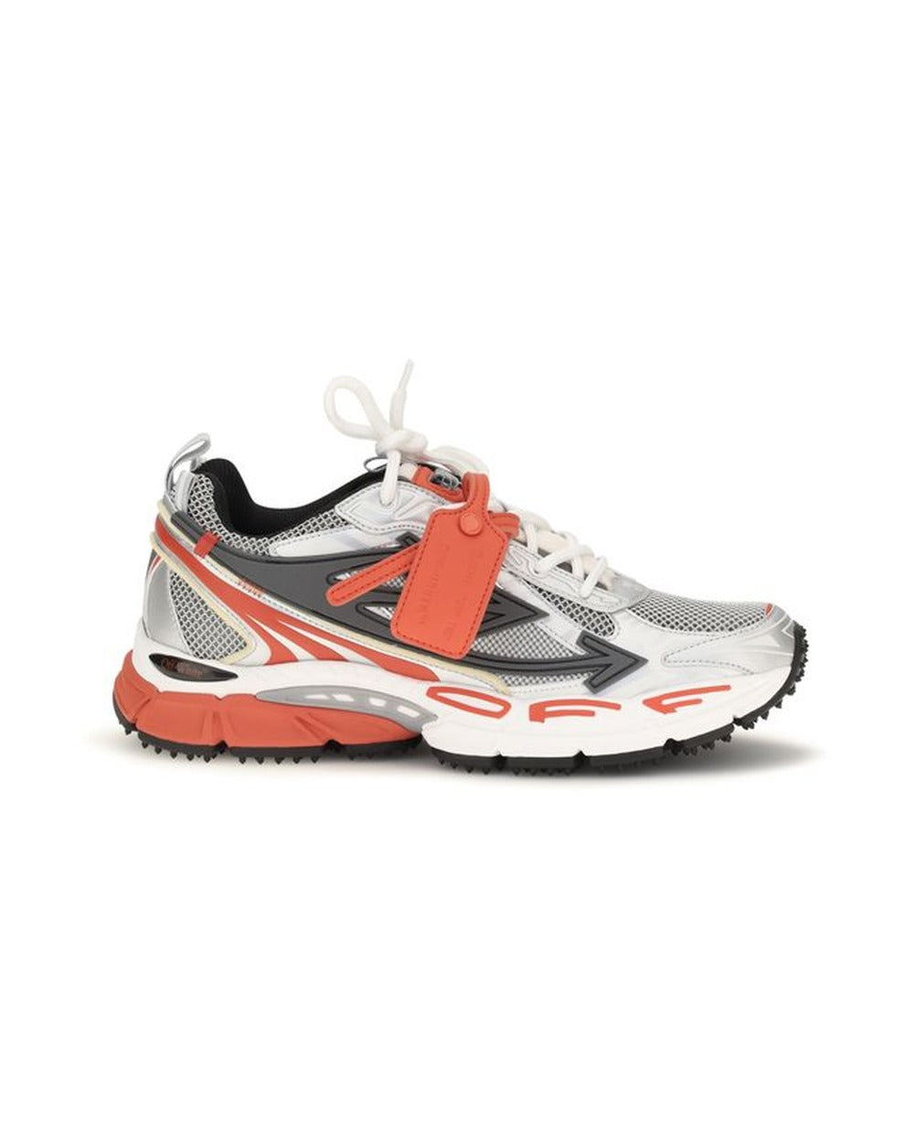 Off-White Red Polyethylene Athletic Sneakers
