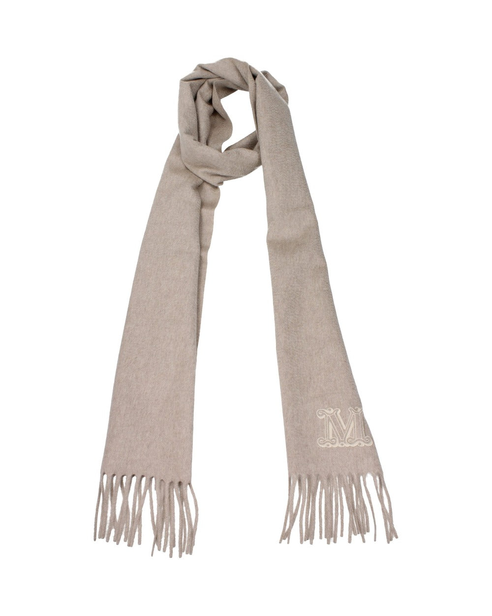 Max Mara Beige Cashmere Scarf