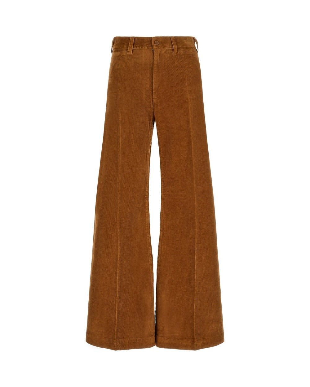 Polo Ralph Lauren Brown Cotton Flared Pants