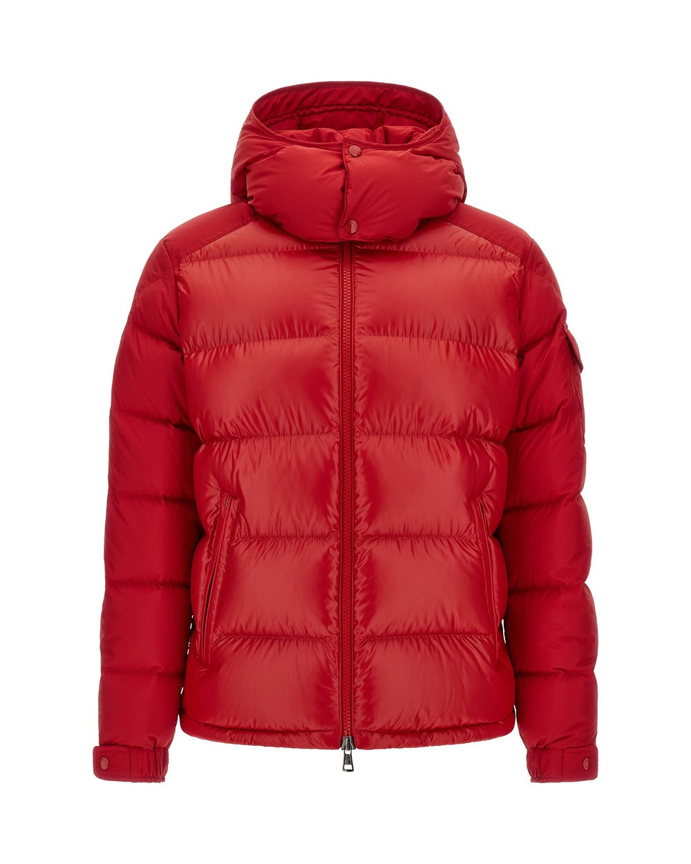 Moncler Red Polyester Full-Length Jacket